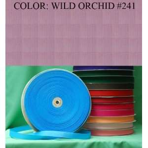  50yards SOLID POLYESTER GROSGRAIN RIBBON Wild Orchid #241 