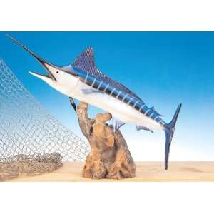 Land & Sea White Marlin Fiberglass Fish Statue: Sports 