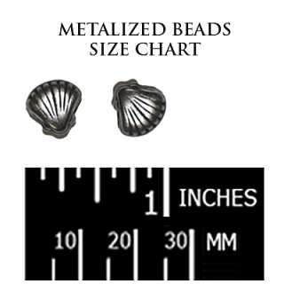 PEWTER METALIZED BRIGHT METALLIC JEWELRY BEAD SPACER #1  