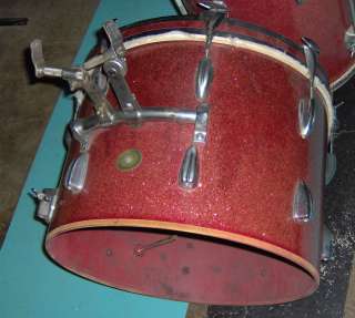 Gambles COMPLETE Drum Set   Rare Vintage MIJ drums / stands / cymbals 