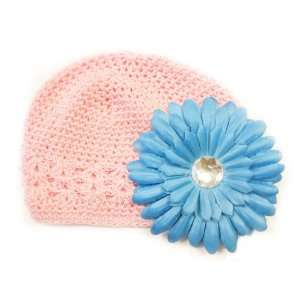  PepperLonely 3 in 1 Pink Adorable Infant Beanie Kufi Hat 
