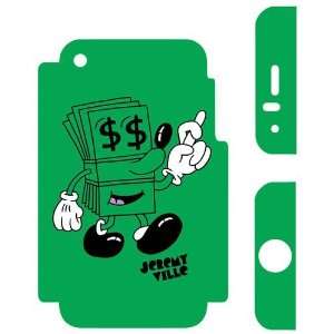   Vinyl ISKN 9210D Iphone Skin Lucky Dollar: MP3 Players & Accessories