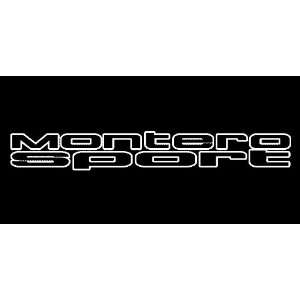 Mitsubishi Montero Sport Outline Windshield Vinyl Banner Decal 36 x 