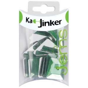  Ka Jinker Jems Faceted Square 15/Pkg Light Green