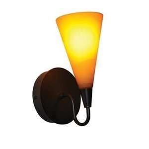 : ALICO   WS1700 8 45   FOUNTAIN SINGLE LAMP PENDANT WITH AMBER SHADE 