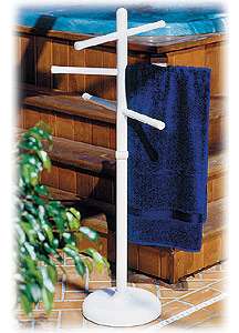 Pool Side & Outdoor 3 Bar Vertical Towel Rack  
