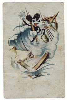 1940s Germany Disney Mickey Mouse WW2 time Postcard  