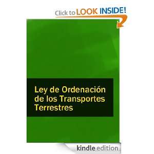 Ley de Ordenacion de los Transportes Terrestres (Spain) (Spanish 