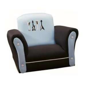  Rock N Roll Upholstered Rocking Chair: Home & Kitchen