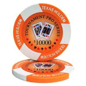  (25)11.5 Gram Tournament Pro Poker Chip: $10000: Sports 