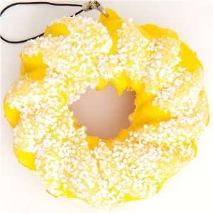    big yellow flower donut squishy charm icing sugar Toys & Games