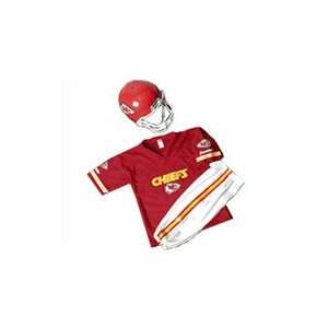 Kansas City Chiefs Youth NFL Team Helmet and Uniform Set by Franklin 