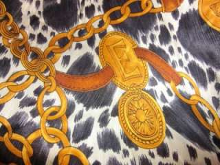 ESCADA DALMATIAN Dog Gold Rope SILK Coat 40 10 12 RARE Womens Designer 