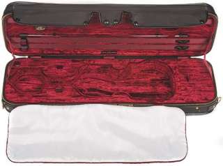   Prestige 4/4 Violin Oblong Case Burgundy Velvet Interior  