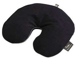 Bucky Velour Headrest Neck Support Travel U Pillow Black  