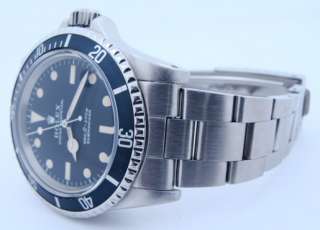   Vintage Rolex 5513 SUBMARINER NO DATE Circa 1962 Divers Watch  