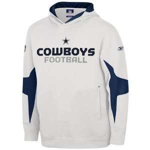 Reebok Dallas Cowboys White Explorer Hoody Sweatshirt:  