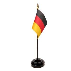  Germany Flag 4X6 Inch Mounted E Gloss Patio, Lawn 