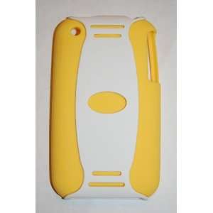 KingCase iPhone 3G & 3GS 2 Piece Case (Yellow & White 