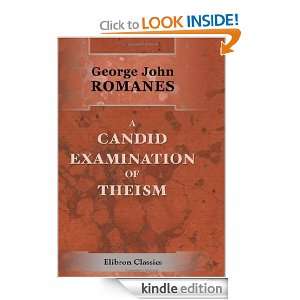 CANDID EXAMINATION OF THEISM PHYSICUS  Kindle Store