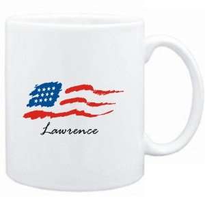  Mug White  Lawrence   US Flag  Usa Cities Sports 