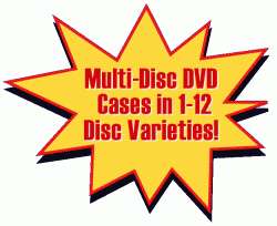  cases. Made of high quality plastic, this BLACK multi disc DVD case 