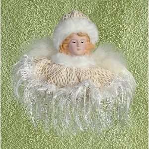   & Fur Crocheted Angel Bust Christmas Ornament #39262: Home & Kitchen
