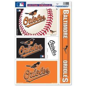   Orioles Decal Sheet Car Window Stickers Cling: Sports & Outdoors