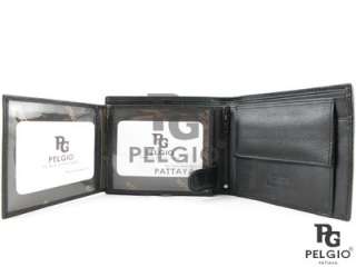   New Genuine Stingray Skin Leather Utility Wallet Black Free Shipping