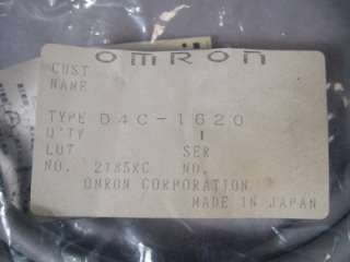 OMRON D4C 1620 Limit Switch SPDT Pin Plunger w/Cable *NEW*  