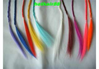 More Colors 1pcs 22 24 inch Braid Clip In Synthetic Hair Extension 