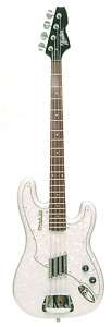 Italia Modulo Electric Bass Guitar White Pearloid w/Bag  