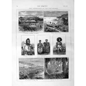   1875 FIJI ISLANDS TAVIUNI LEVUKA NATIVES LOMA CANNIBAL