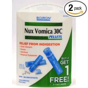  Boiron Nux Vomica 30C Pellets, 3 Tubes Per Pack (Pack of 2 