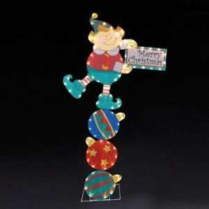  5 Elf Merry Christmas Lighted Sculpture Toys & Games