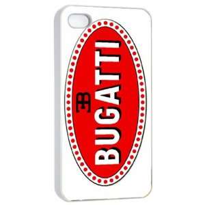  BUGATTI Logo Case for Iphone 4/4s (White)  