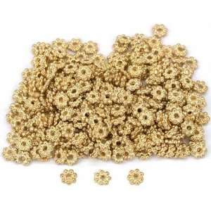  Daisy Bali Spacer Beads Gold Plated 4mm Approx 148Pcs 