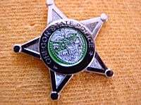 OREGON STATE POLICE PROUD HONOR STATE SEAL SILVER STAR MINI LAPEL 