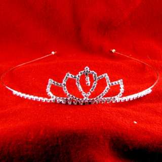   SHIPPING rhinestone crystal crown tiara headband wedding bridal  