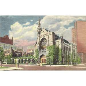 1940s Vintage Postcard Fourth Presbyterian Church   Chicago Illinois