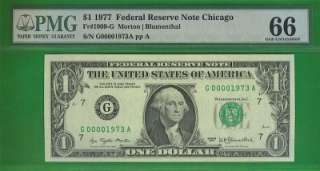 1977 Federal Reserve BIRTH YEAR Note   CERTIFIED  