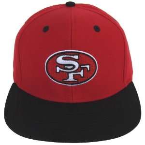  San Francisco 49ers Retro Logo Snapback Cap Hat Red Black 