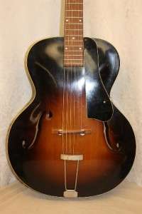 Vintage Harmony Crest 1930s Arch Top Acoustic Guitar  
