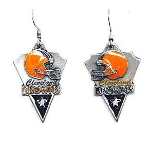 Cleveland Browns NFL Pewter Dangle Earrings  Sports 