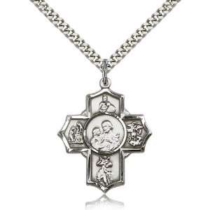  IceCarats Designer Jewelry Gift Sterling Silver 5 Way Firefighter 