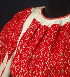 ROMANIAN folk costume blouse skirt ethnic peasant dress  