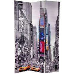 Canvas 6 foot Double sided New York Taxi Room Divider (China 