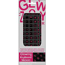 Designer Pink Glowing Keyboard Stickers  