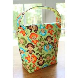 Monkey Business Insulated Lunch Box with Wipeable Interior  