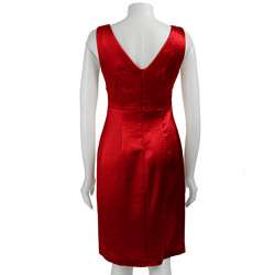 Connected Apparel Womens Retro Crushed Satin Dress  Overstock
